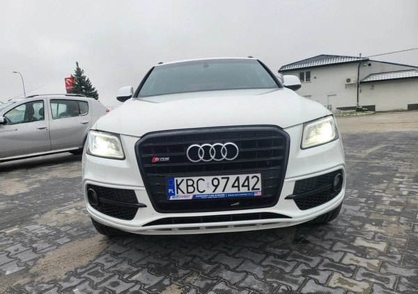 Audi SQ5 cena 109000 przebieg: 123000, rok produkcji 2016 z Bochnia małe 46